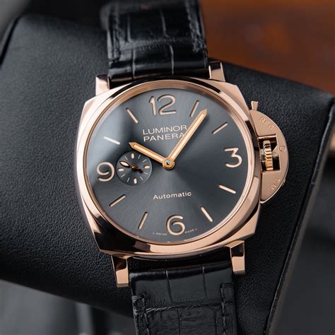 Panerai Luminor Due Rose Gold Goldtech Anthracite .